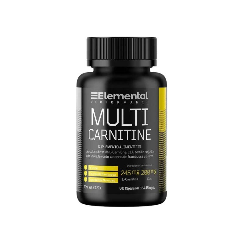 Elemental Performance Multi Carnitine Frasco De 60 Caps Sin Sabor