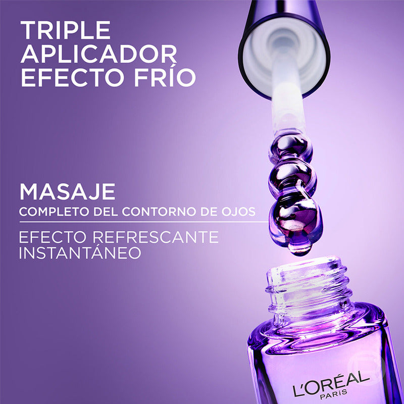 L'oréal Paris Revitalift Ácido Hialurónico Sérum Ojos, Hidrata Intensamente Y Rellena Líneas De Expresión, Disminuye Ojeras, Para Contorno De Ojos, 20 Ml.