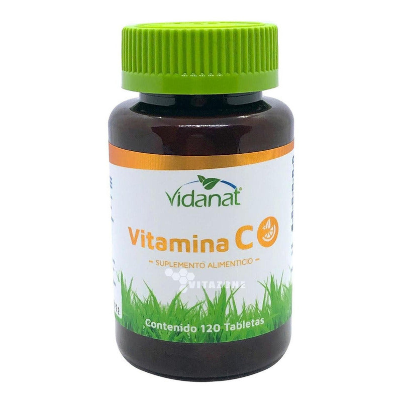 Vidanat Vitamina C Suplemento Alimenticio 120 Tabletas Sin Sabor