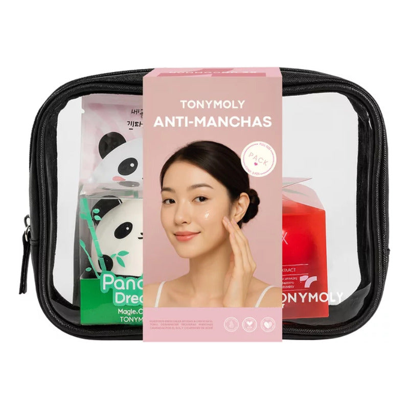 Tony Moly Anti Manchas 3 Pzas + Cosmetiquera