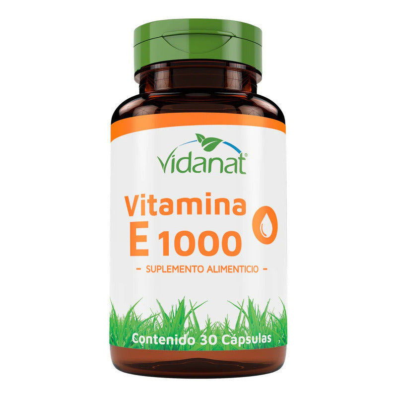 Vitamina E 1000 30 Cápsulas Vidanat Sabor Sin Sabor