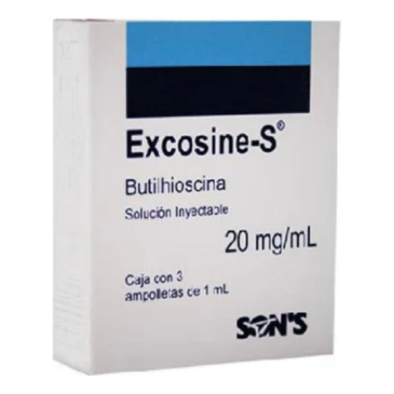 Excosine-s Butilhioscina Sol Inyectable 20mg/ml 3 Ampolletas