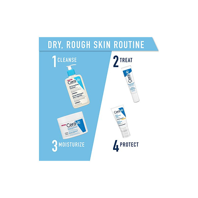 Cerave Sa Limpiador Antirugosidades 236 Ml Día/noche Seca/rugosa
