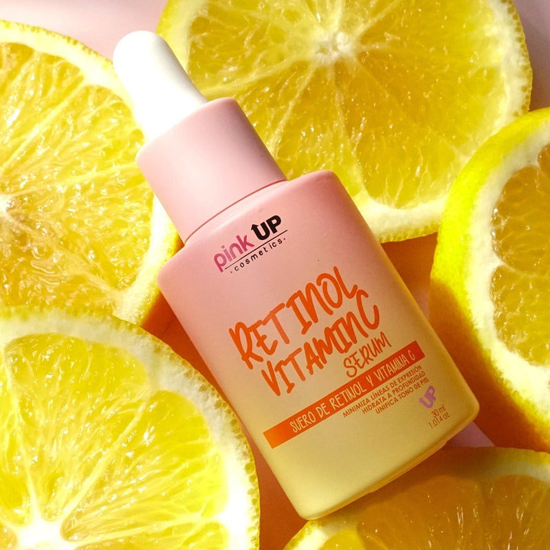 Pink Up Sérum Retinol Vitamina C 30 Ml Todo Tipo Piel Todo Tipo De Piel