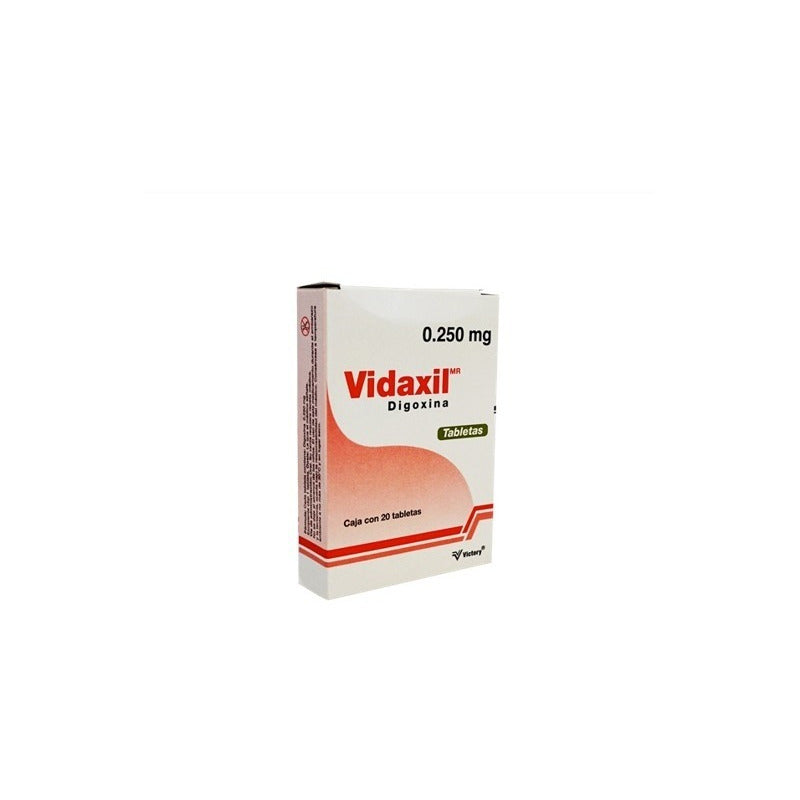 Vidaxil Digoxina 0.250 Mg 20 Tabletas