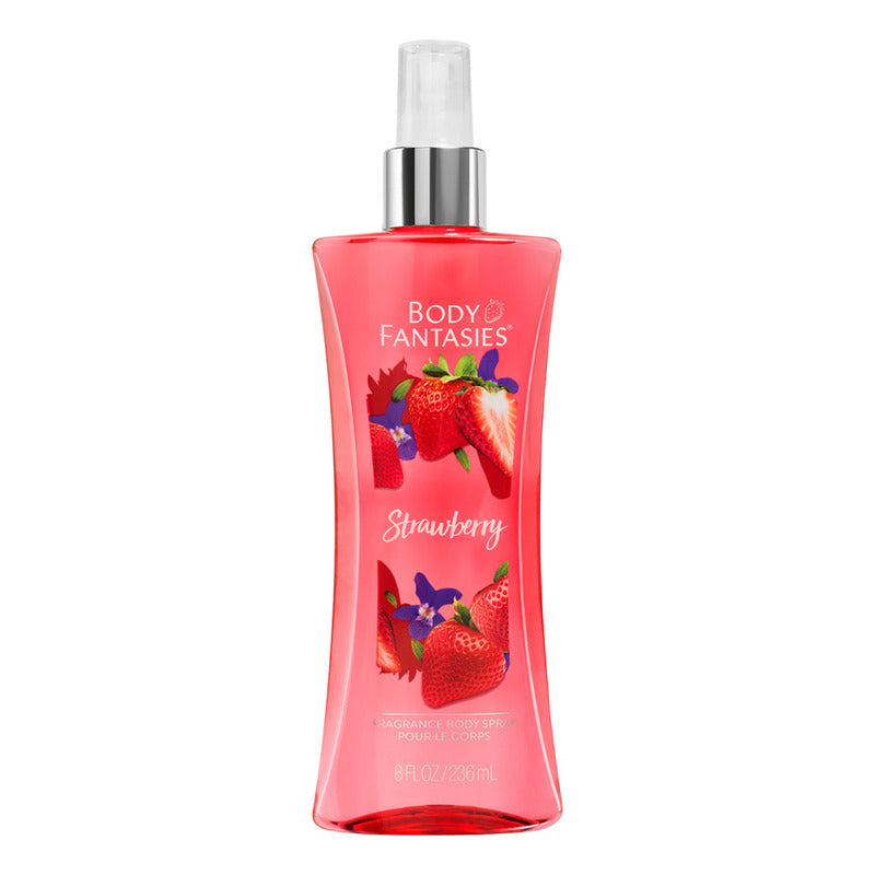 Fragancia Strawberry Body Fantasies. Body Spray 236ml Volumen De La Unidad 236 Ml