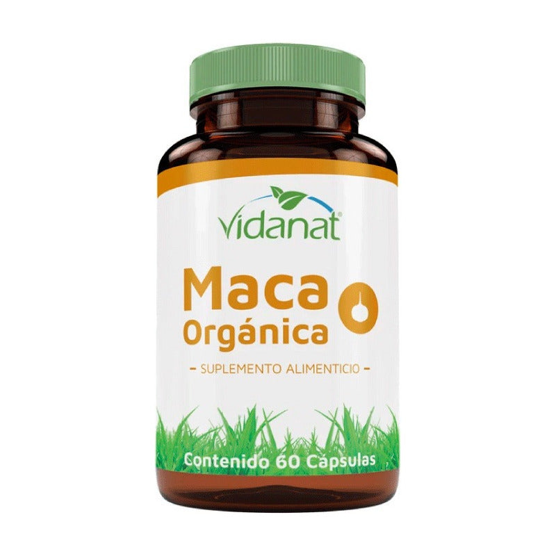 Suplemento Alimenticio De Maca Organica 60 Caps Vidanat Sabor Sin Sabor