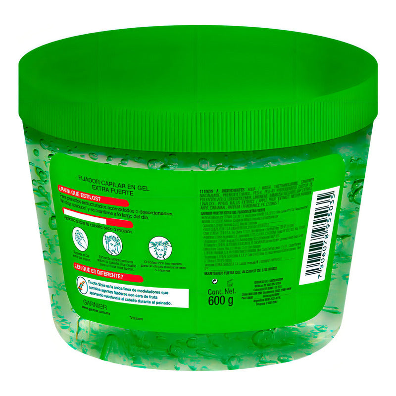 Gel Para Peinar Garnier Fructis Style Extra Fuerte Cera De Fruta 600ml