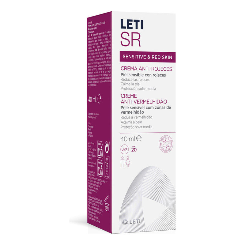 Crema Anti-rojeces De 40ml Leti Sr Sensible Día