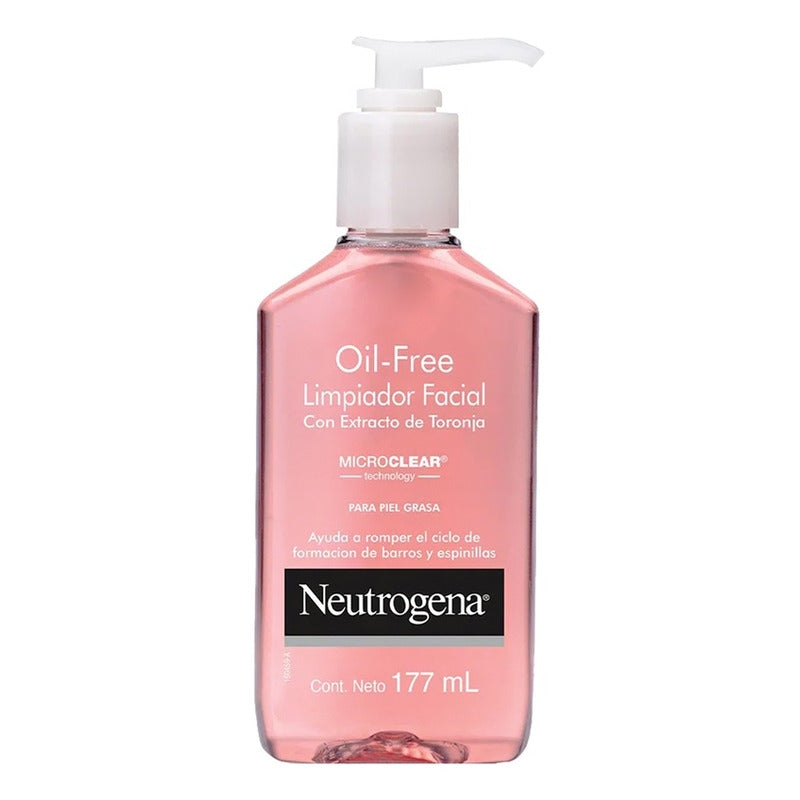 Gel Limpiador Facial Neutrogena Oil Free Toronja 177 Ml