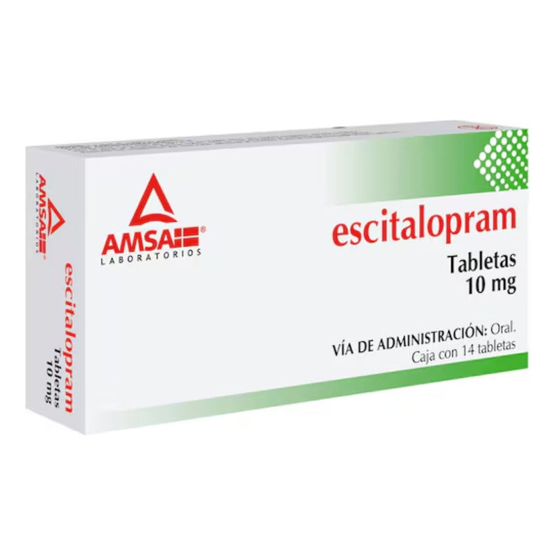 Escitalopram 10mg Amsa Con 14 Tabletas