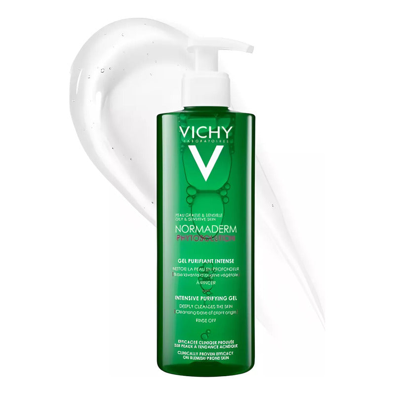 Vichy Normaderm Gel Limpiador Facial Hipoalergénico Ideal Para Piel Mixta A Grasa, 400ml