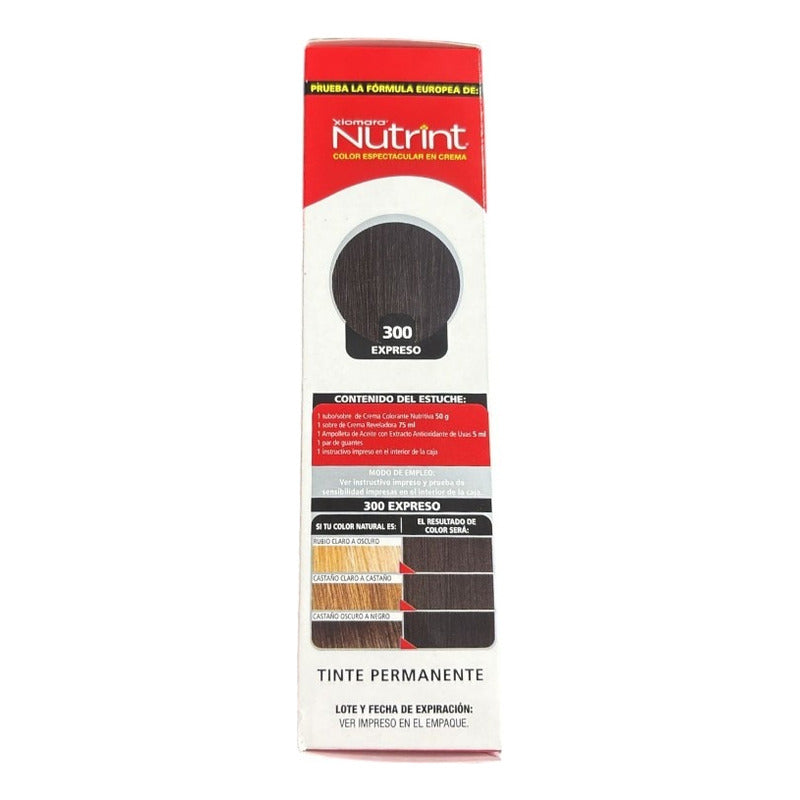 Xiomara Nutrint Tinte Permanente En Crema + Amapolleta