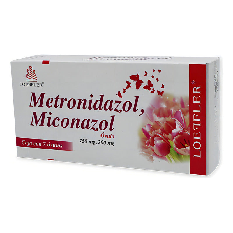 Metronidazol, Miconazol 750 Mg/200 Mg Caja Con 7 Óvulos Loeffler