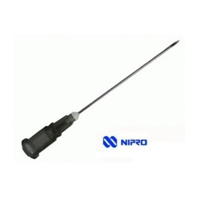 Aguja HiPodérmica Nipro 22gx32mm (1 1/4 ) Negra Caja 100u Capacidad En Volumen 0 Ml