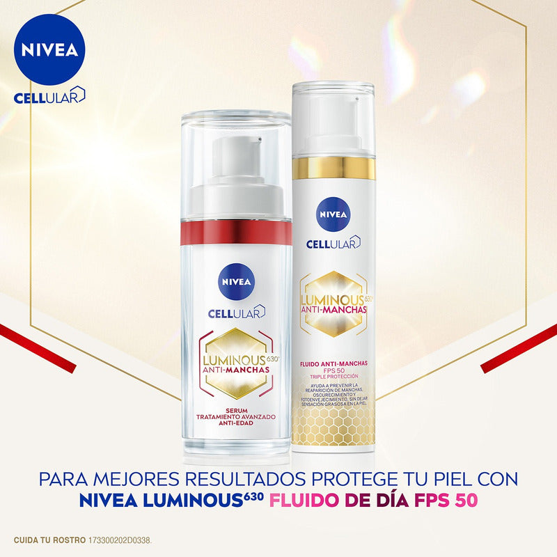 Serum Facial Anti-edad Nivea Luminous630 Anti-manchas 30ml - Normal - Día/noche