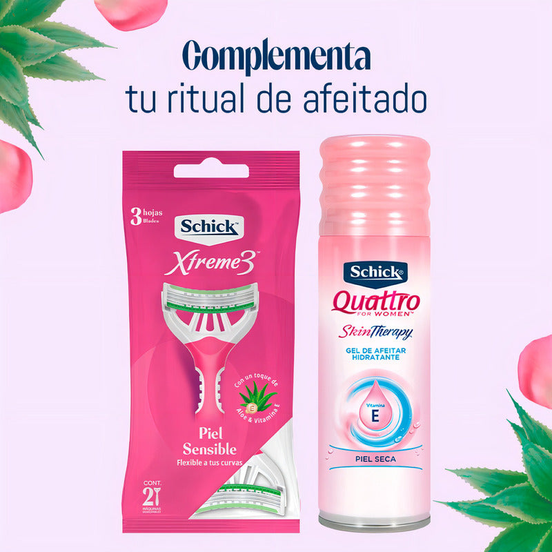Rastrillo Schick Mujer Xtreme 3 Piel Sensible 2 Unidades