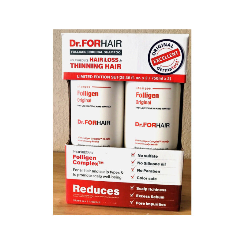 Dr. Forhair Shampoo Anticaída 2 Pzas De 750 Ml