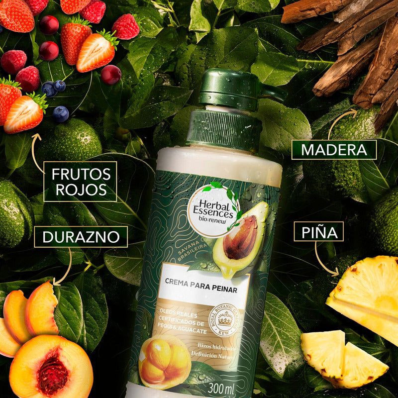 Crema Para Peinar Herbal Essences Bio:renew Pequi & Aguacate, 300 Ml