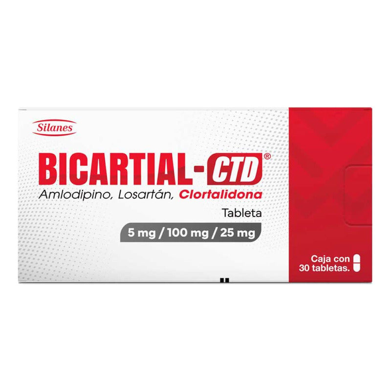 Bicartial-ctd Tableta 5 Mg/100 Mg/25 Mg, 30 Tabletas