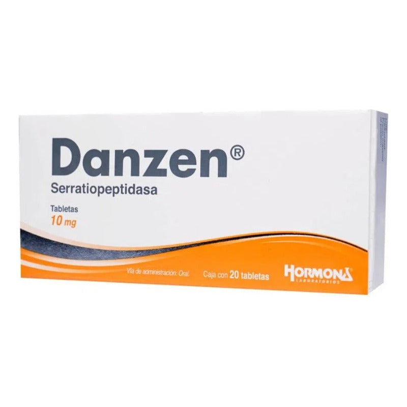 Danzen Serratiopeptidasa 10mg 20 Tabletas