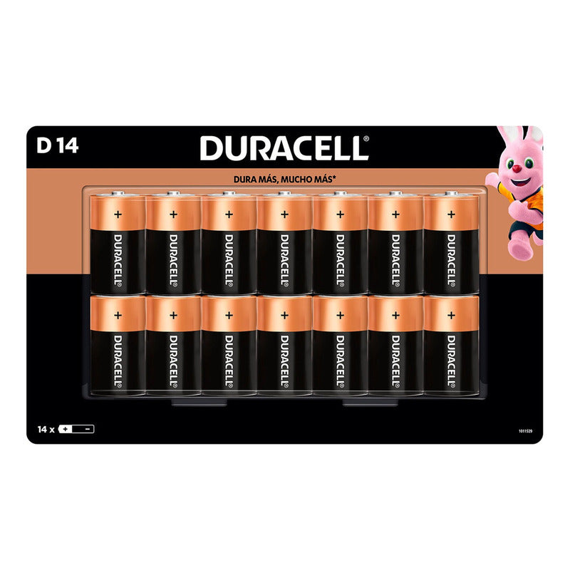 14 Pilas D Alcalinas Duracell Pilas 1.5v Original