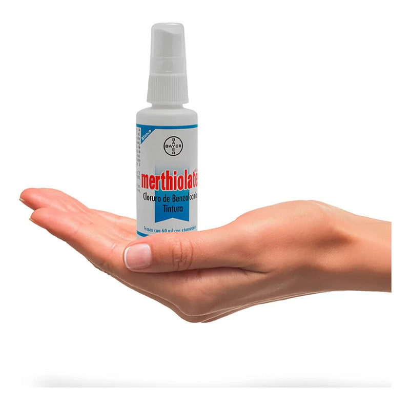 Merthiolate Blanco 60ml Con Atomizador