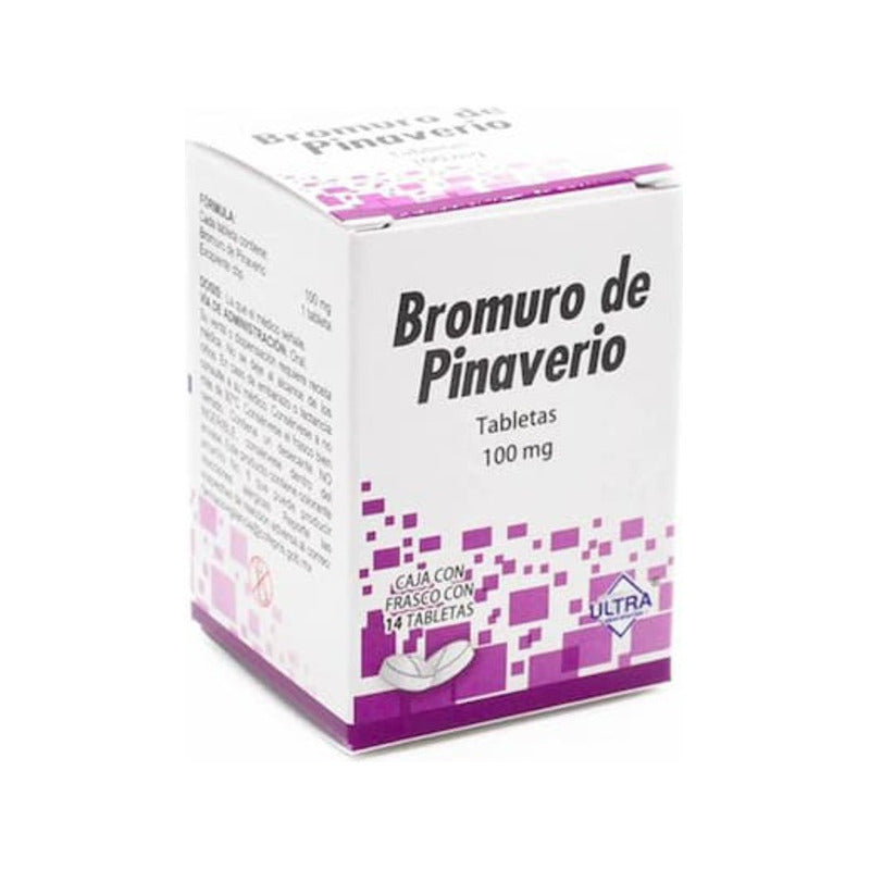 Bromuro De Pinaverio 100 Mg Caja C/14 Tabletas - Ultra Laboratorios, S.a. De C.v.