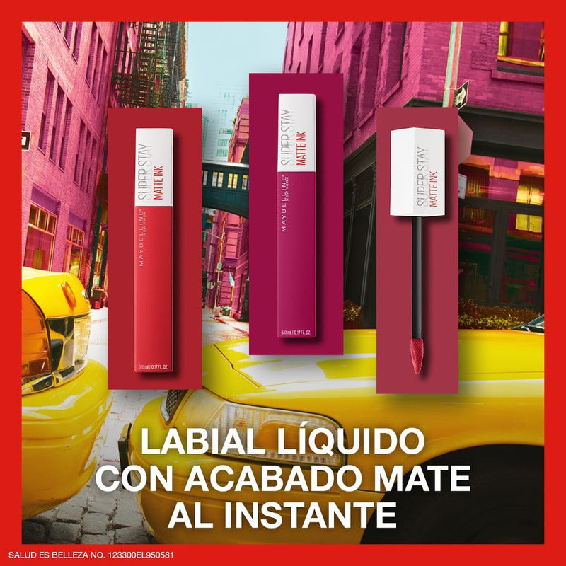 Maybelline Superstay Matte16h  Labial 5ml Tono Romantic30 Romantic