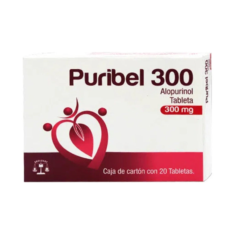 Dos Cajas De Alopurinol 300mg Puribel 20 Tabs Cu
