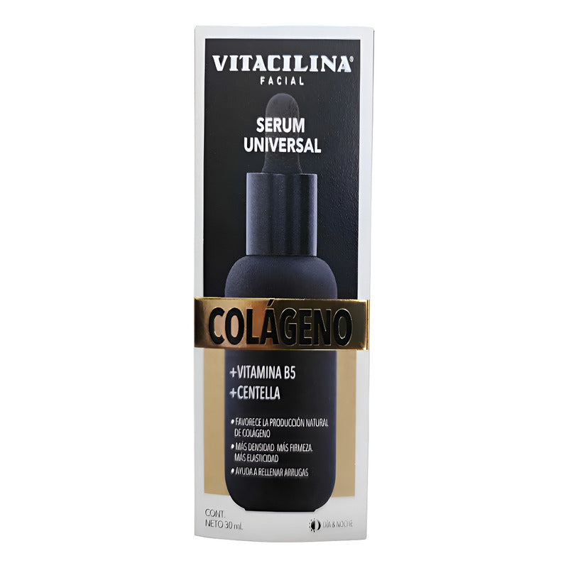 Vitacilina Serum Facial Colágeno 30 Ml Todo Tipo De Piel Día/noche