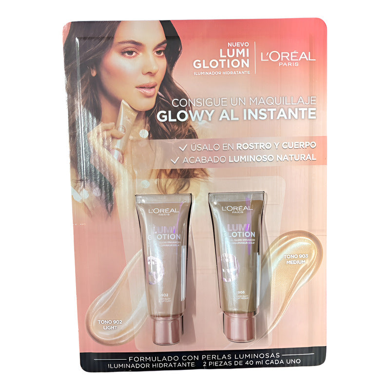 Pack Iluminadores Hidratante 2pz Tono Light/medio 40ml C/u Light Medio