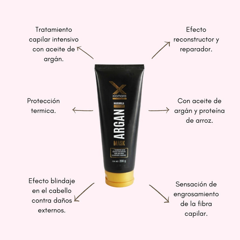 Mascarilla De Argán Xiomara Reconstructor Y Reparador 200g