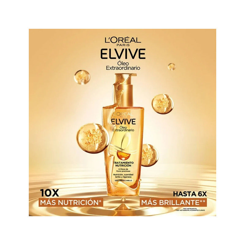 Loreal Elvive Oleo Extraordinario Tratamiento Nutricion 2pz