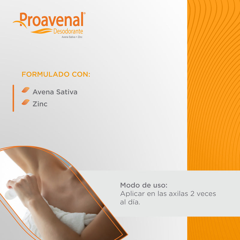 Proavenal Desodorante Para Axila Sensible Atópica 90ml Fragancia Neutra