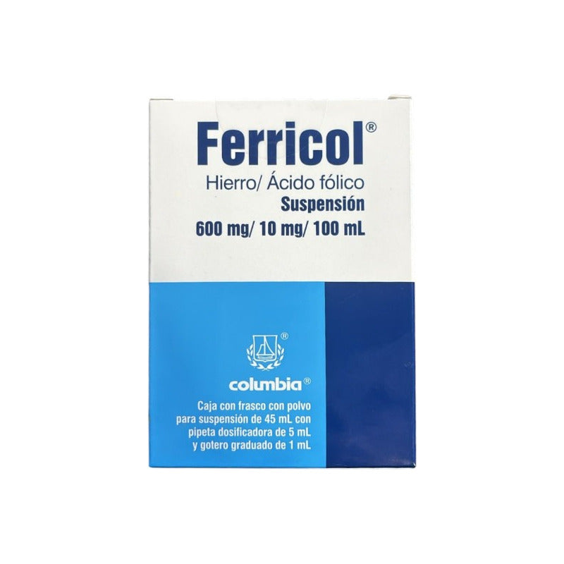 Ferricol Suspensión 10/600 Mg/100 Ml, 1 Frasco 45 Ml