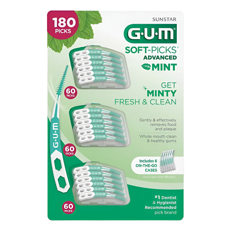 Gum Advanced Mint 180 Soft-picks