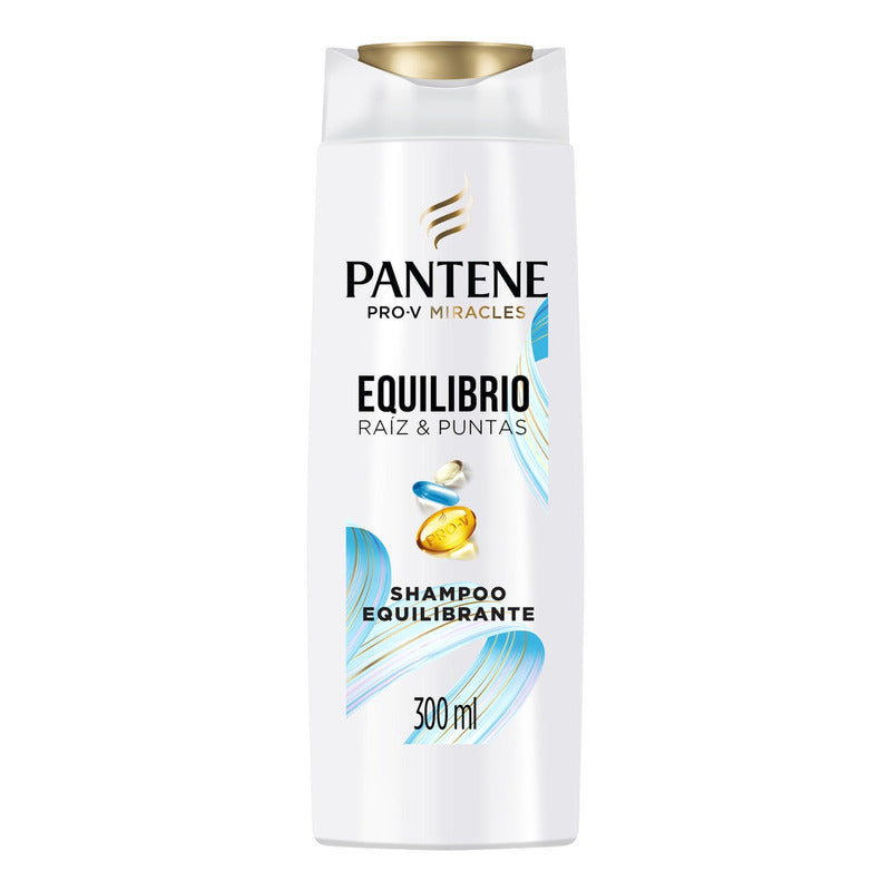 Shampoo Equilibrante Pantene Pro-v Miracles Equilibrio Raíz Y Puntas 300 Ml