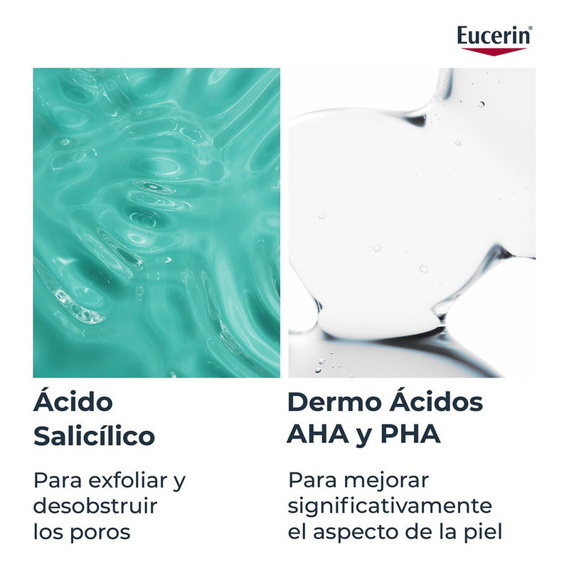 Eucerin Dermopure Gel De Limpieza 400ml Piel Grasa O Acné Grasa Día/noche
