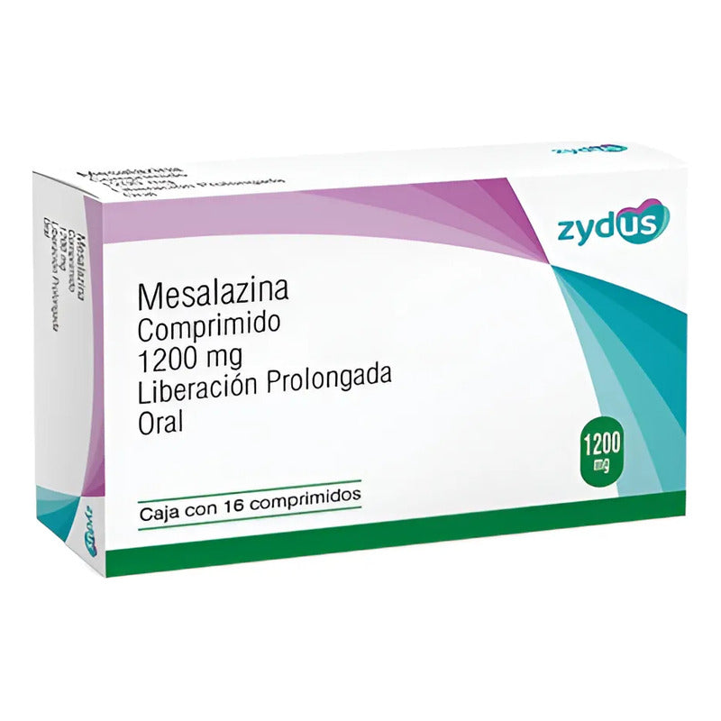 Mesalazina 1200mg Liberación Prolongada Caja Con 16comp