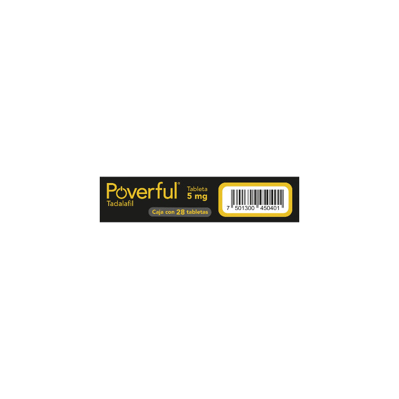 Poverful Tadalafil 5 Mg Con 28 Tabletas