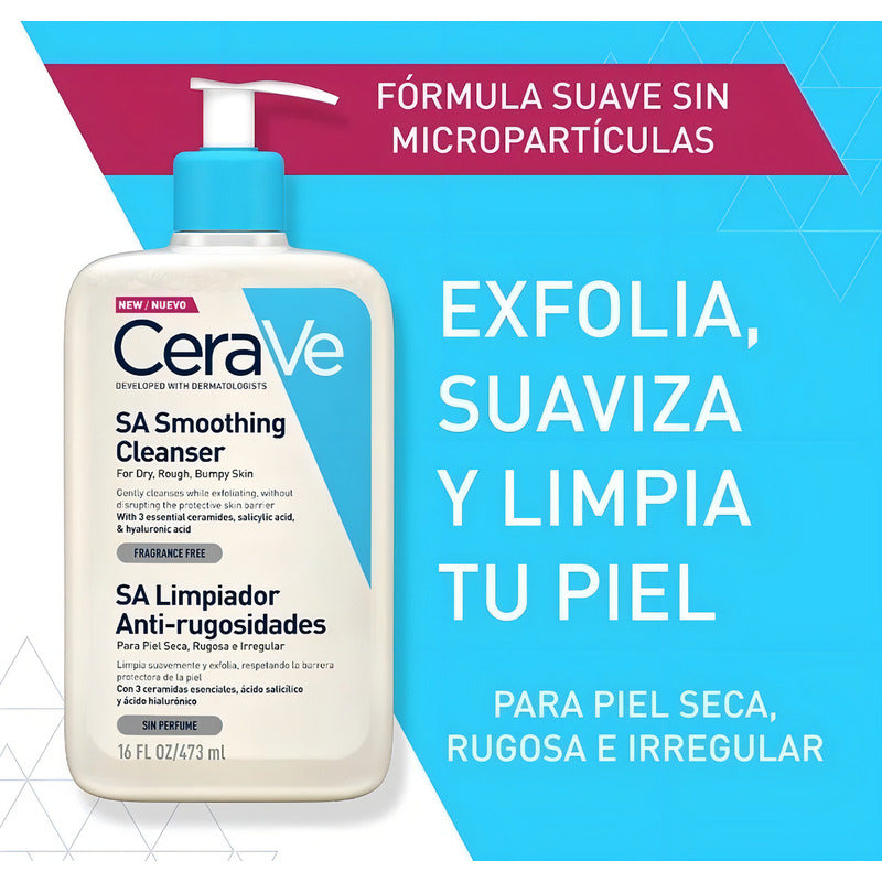 Cerave Sa Smoothing Limpiador Antirugosidades 473ml Neutra
