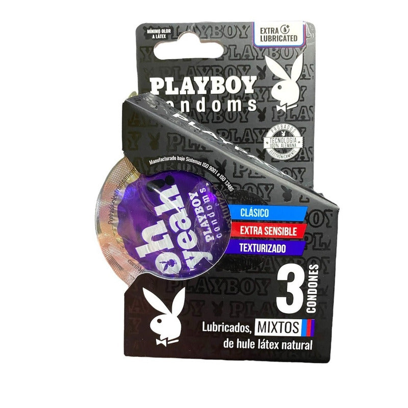 Playboy 3 Condones Mixtos