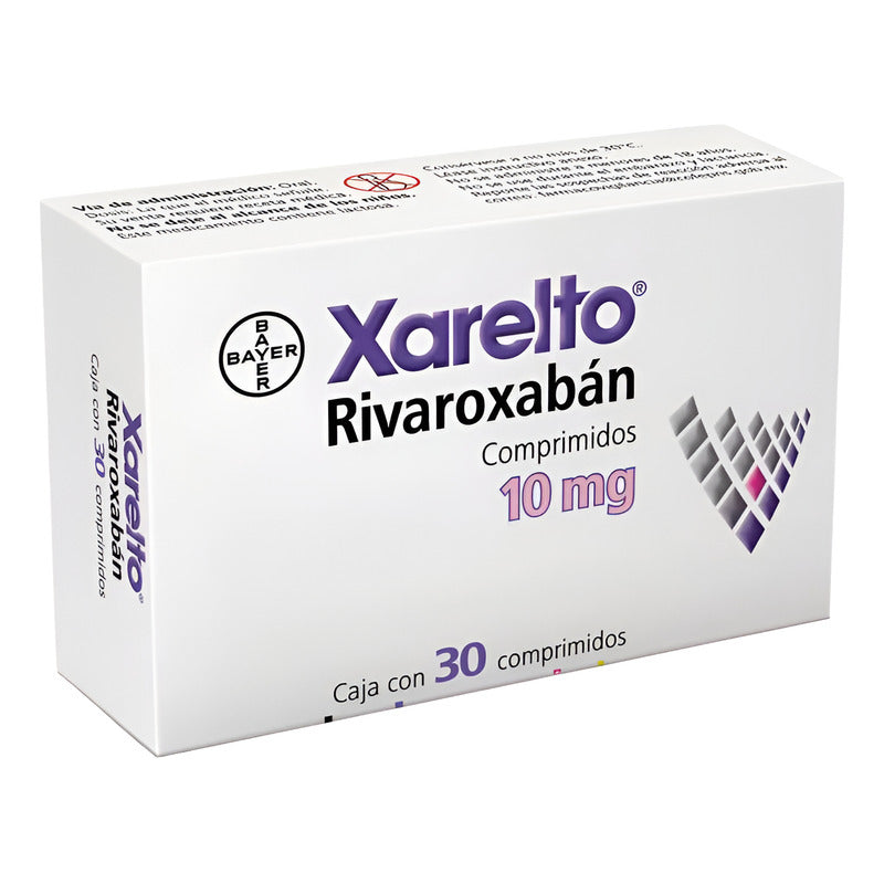 Xarelto Rivaroxabán 10mg Caja Con 30 Comprimidos
