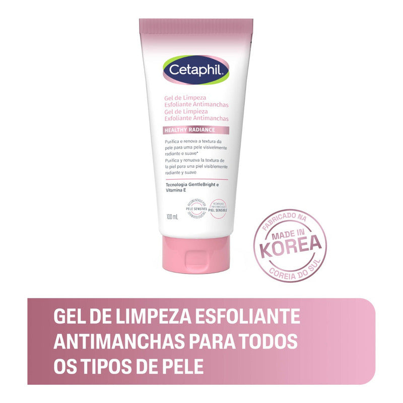 Gel Limpiador Exfoliante Antimanchas Healthy Radiance De Cetaphil, 100 Ml