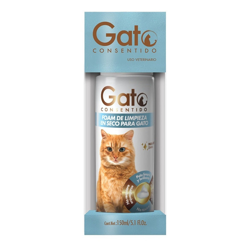 Foam De Limpieza En Seco Gato Consentido 150ml Fragancia Argan