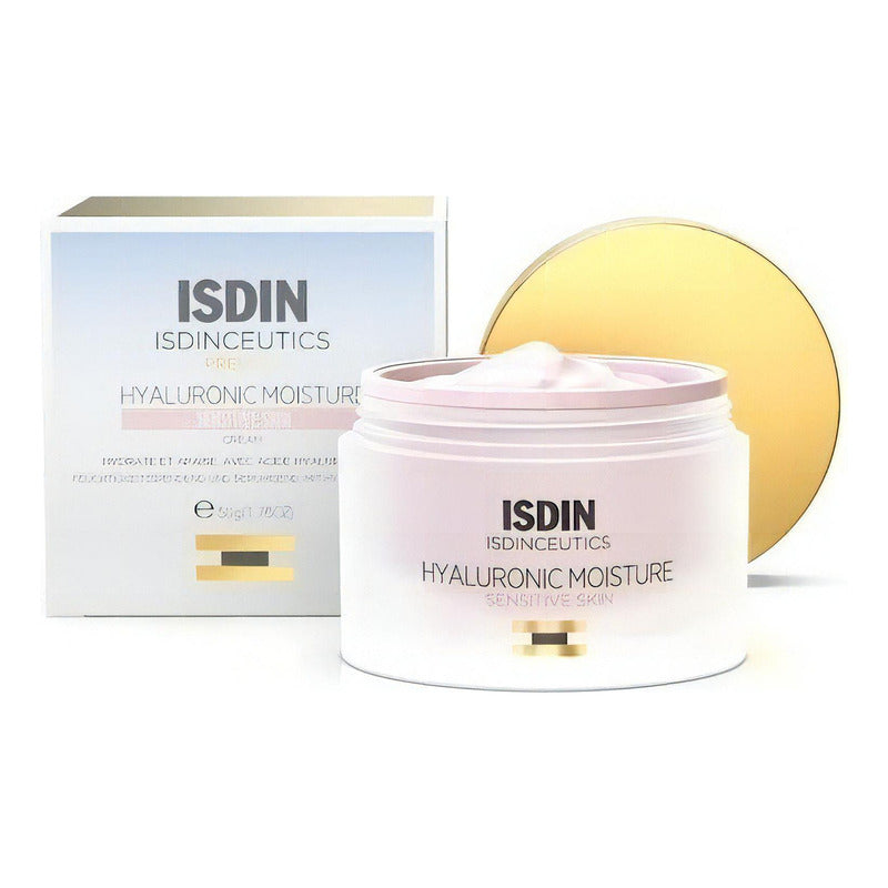 Isdinceutics Hyaluronic Moisture Crema Facial, Piel Sensible, 50 G