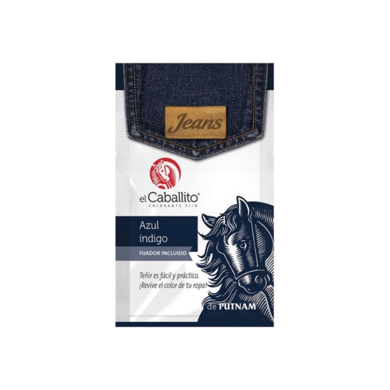 Pintura Colorante El Caballito 16grs. . Color Azul Indigo