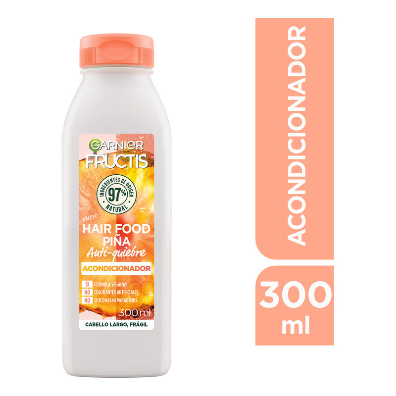 Garnier Fructis Acondicionador Piña 300 Ml Cabello Largo
