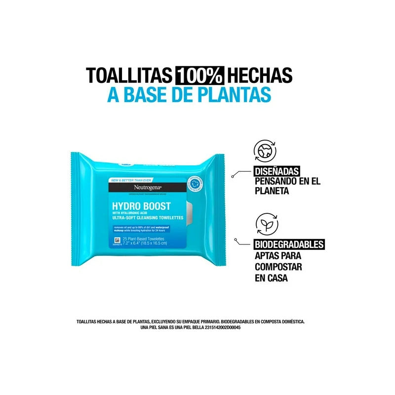 Neutrogena Hydro Boost Toallitas Desmaquillantes+aguamicelar
